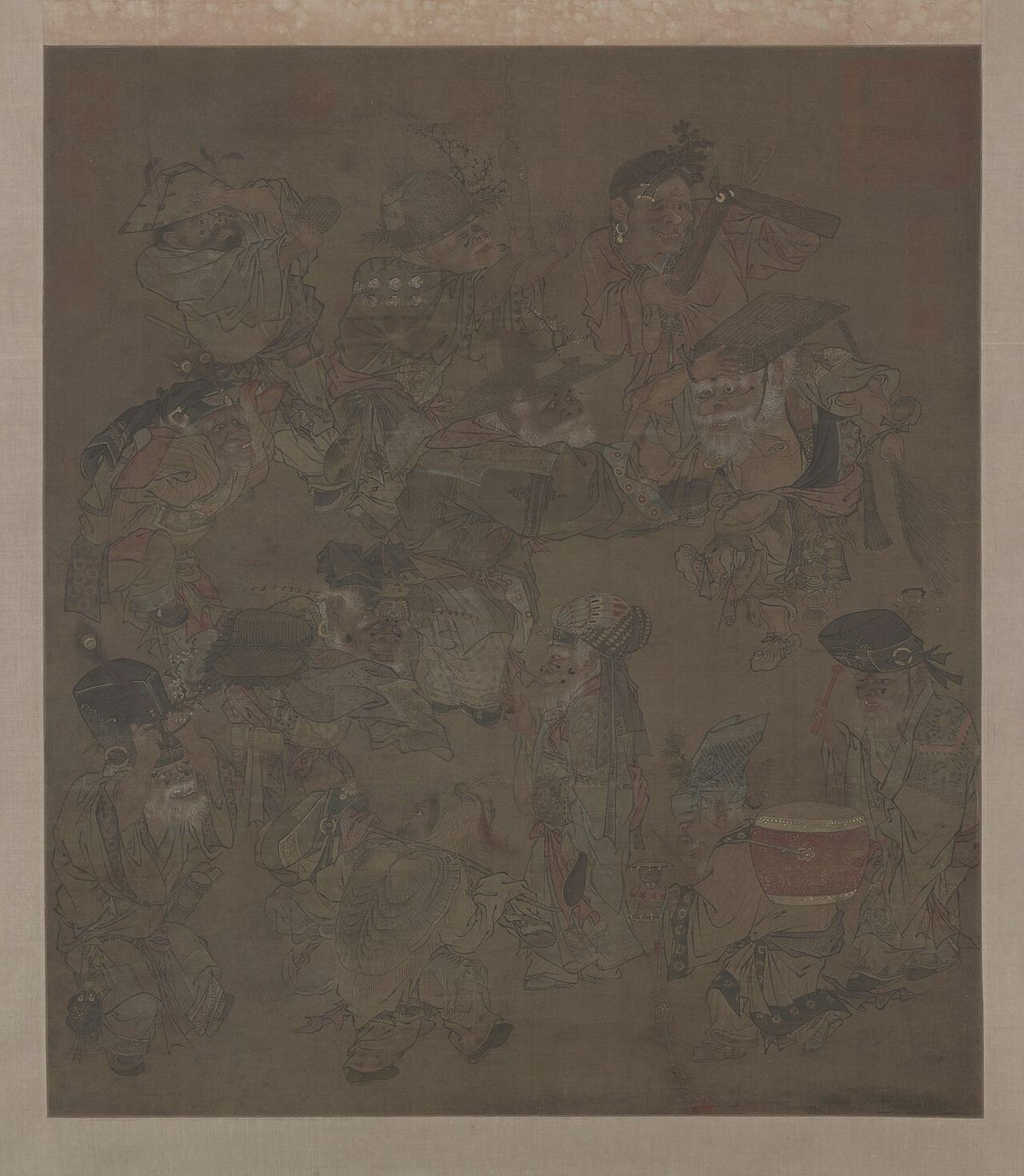 《大傩图》轴